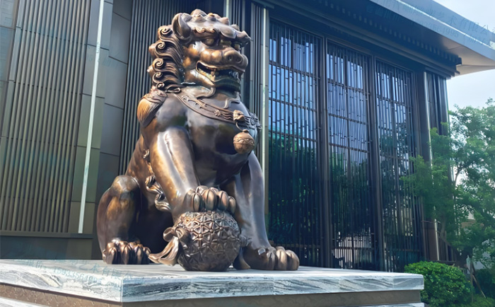 定制銅天安門獅子雕塑，致敬中華文化