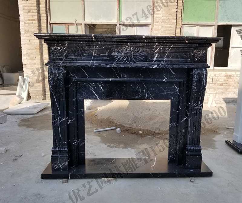 石雕壁爐架，大理石壁爐架，室內壁爐架
