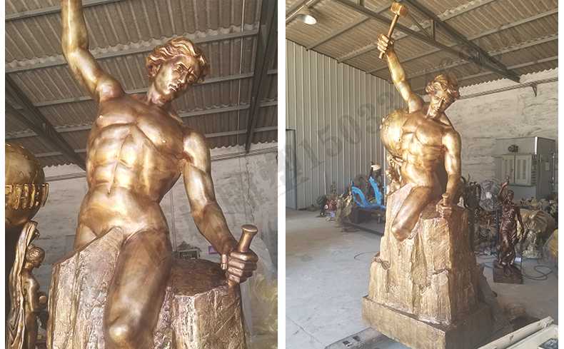 雕刻自我人物雕塑，銅雕刻自我雕塑，自我雕刻人物銅雕塑