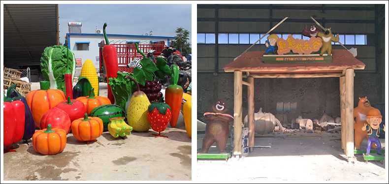 仿真蔬菜水果擺件，卡通玻璃鋼門頭