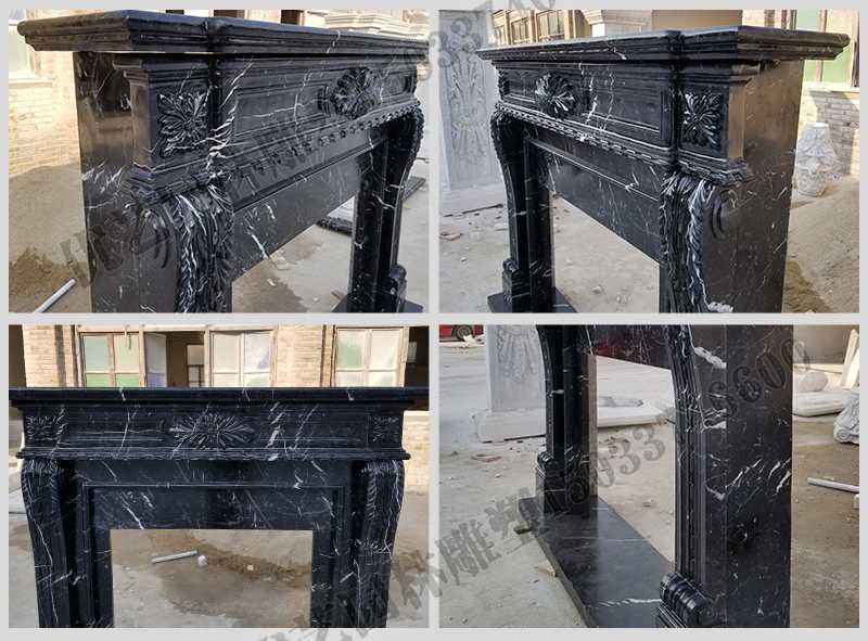 石雕壁爐架廠家，石雕壁爐架工廠，定制石雕壁爐架