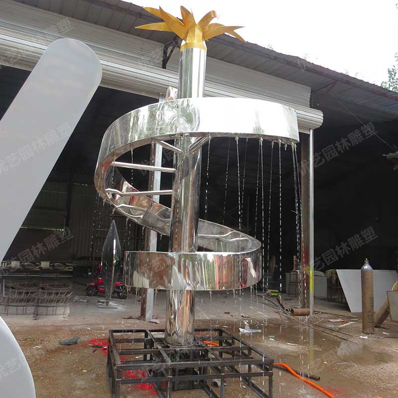 水景噴泉雕塑，不銹鋼雕塑廠家